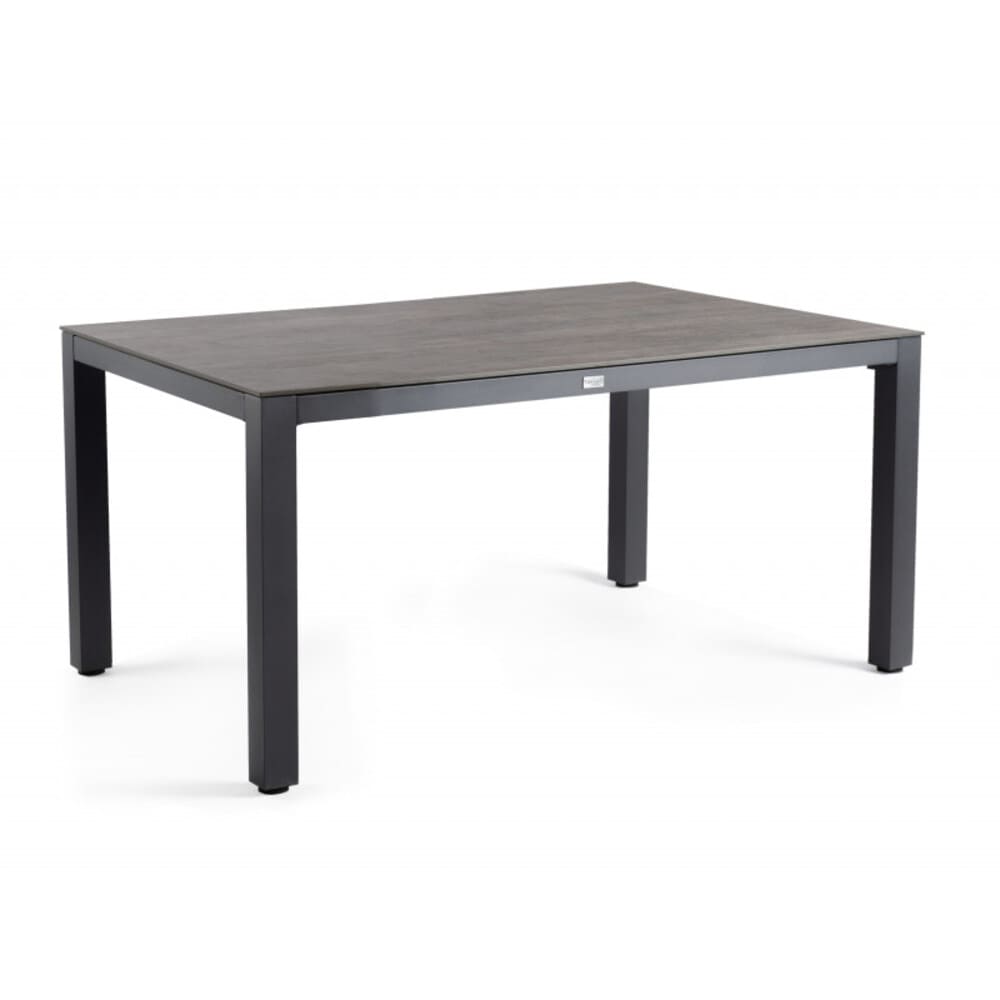 Briga Dining Table Trespa Top Forest Grey 180 x 100 cm Charcoal Frame