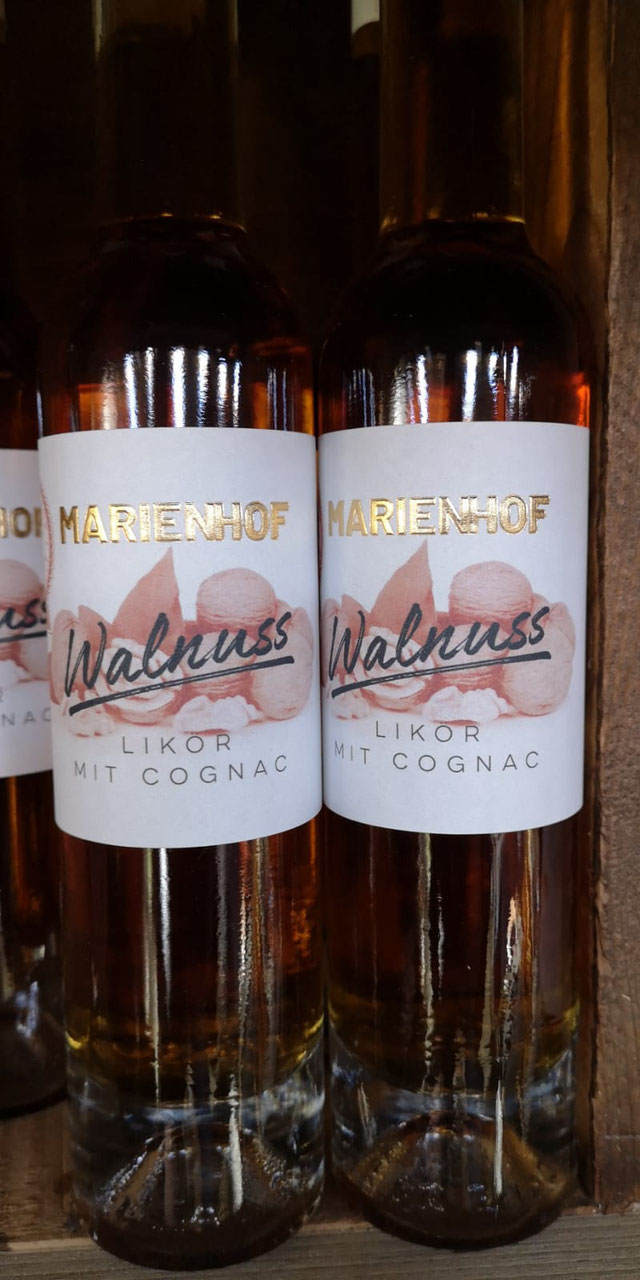 Walnuss Likör mit Cognac verfeinert 0,2l