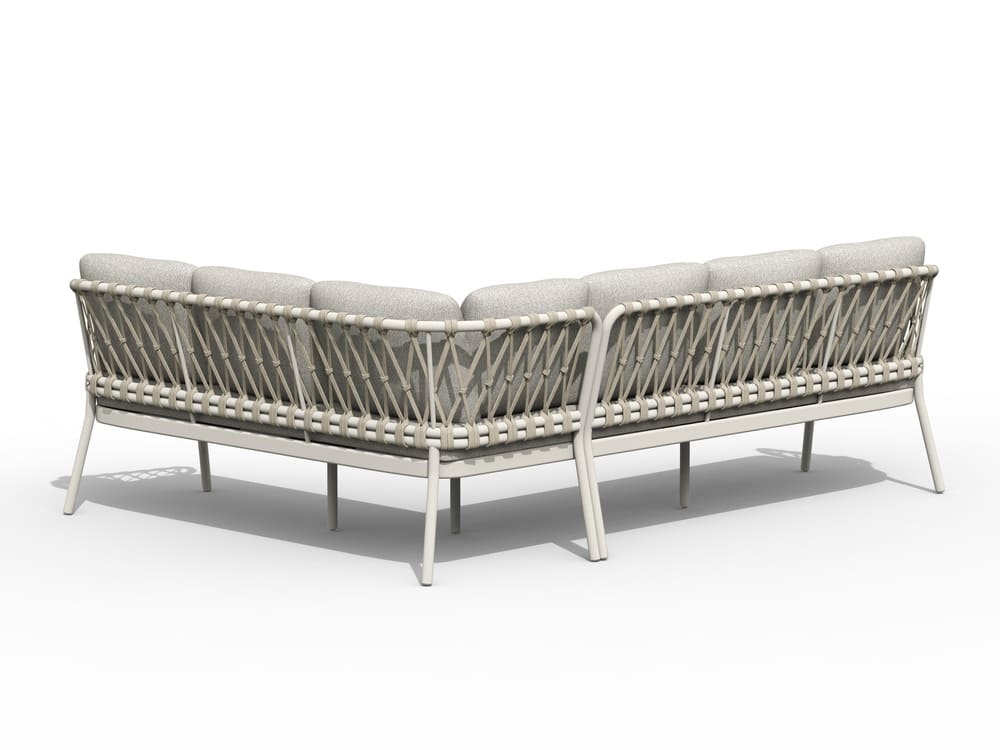 Natal Lounge Dining Set Right Creme White