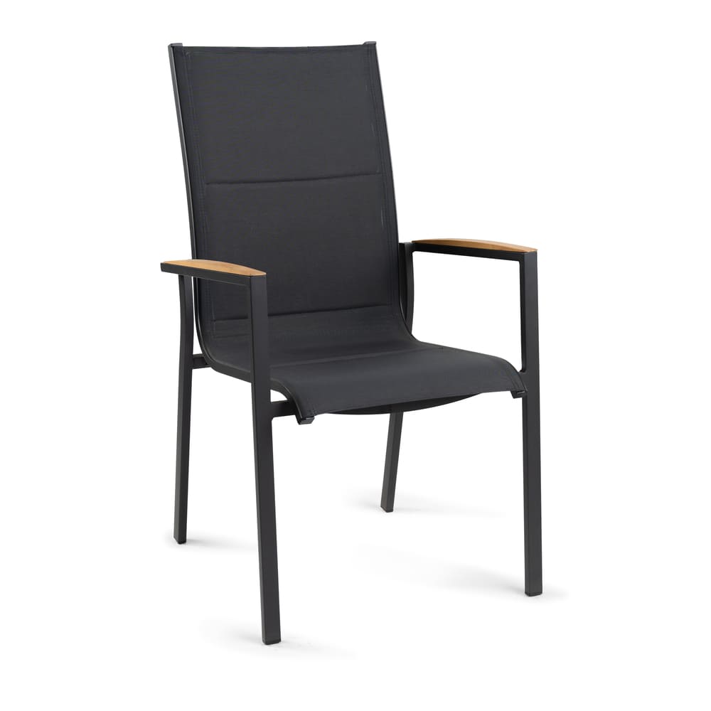 Foxx High Stockable Chair Anthr. / Teak