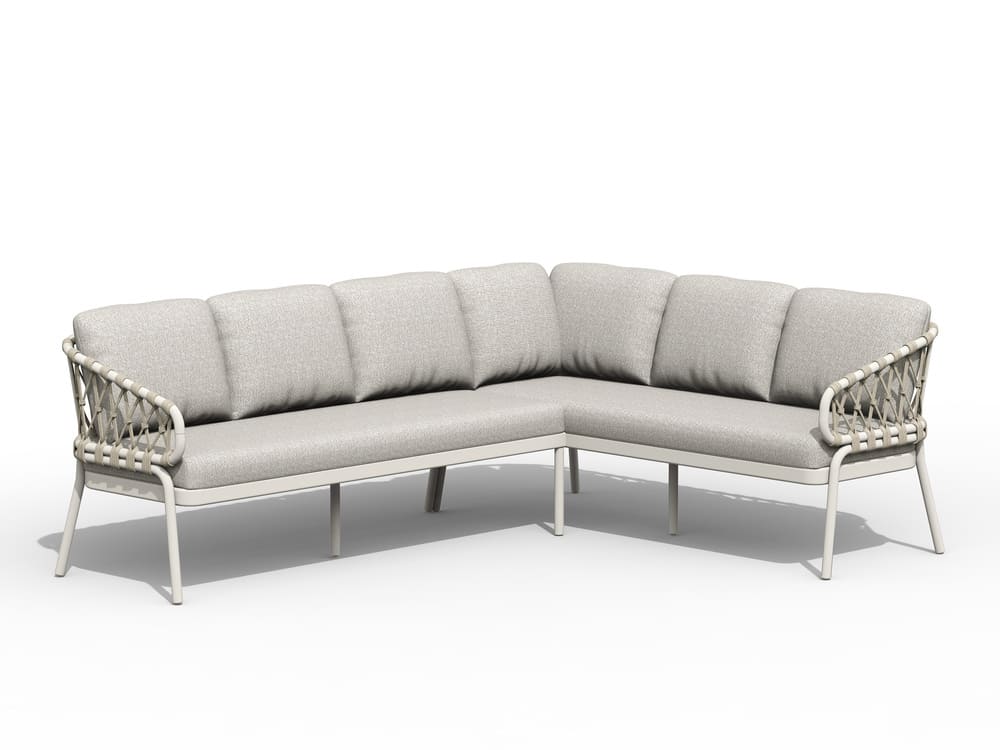Natal Lounge Dining Set Right Creme White