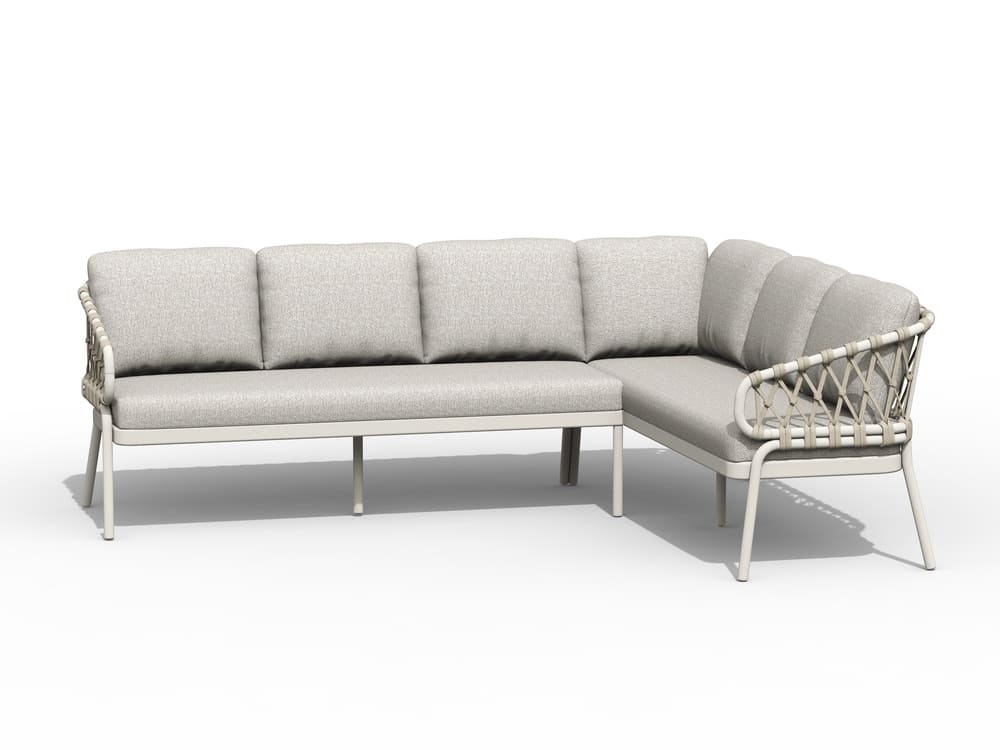 Natal Lounge Dining Set Right Creme White