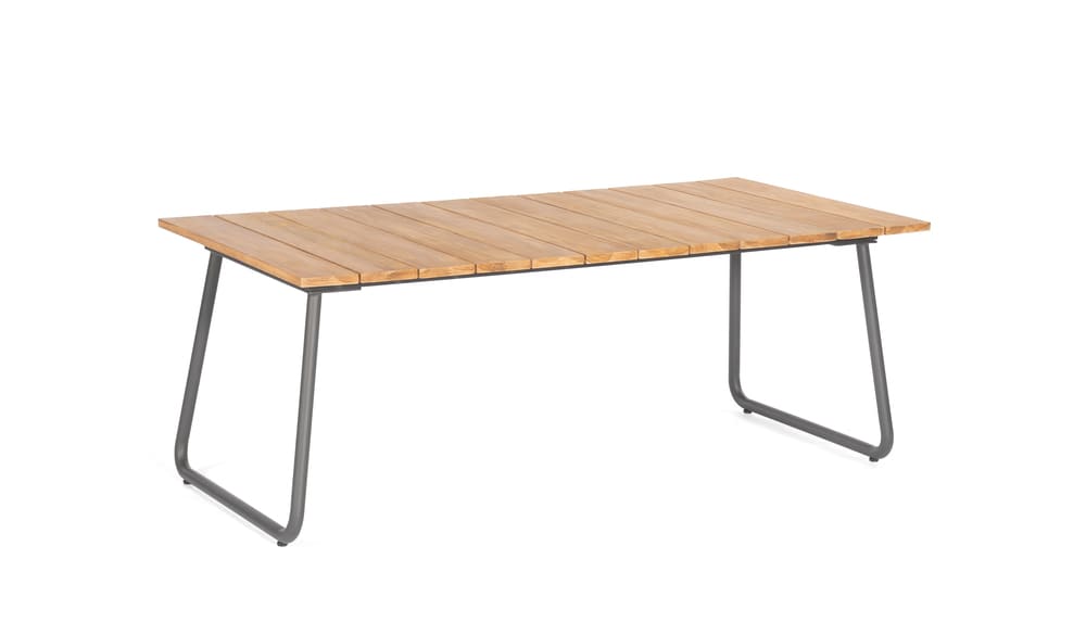 Dining-Tisch "Woodland" 200x100 cm Tischplatte Teakholz Pure 